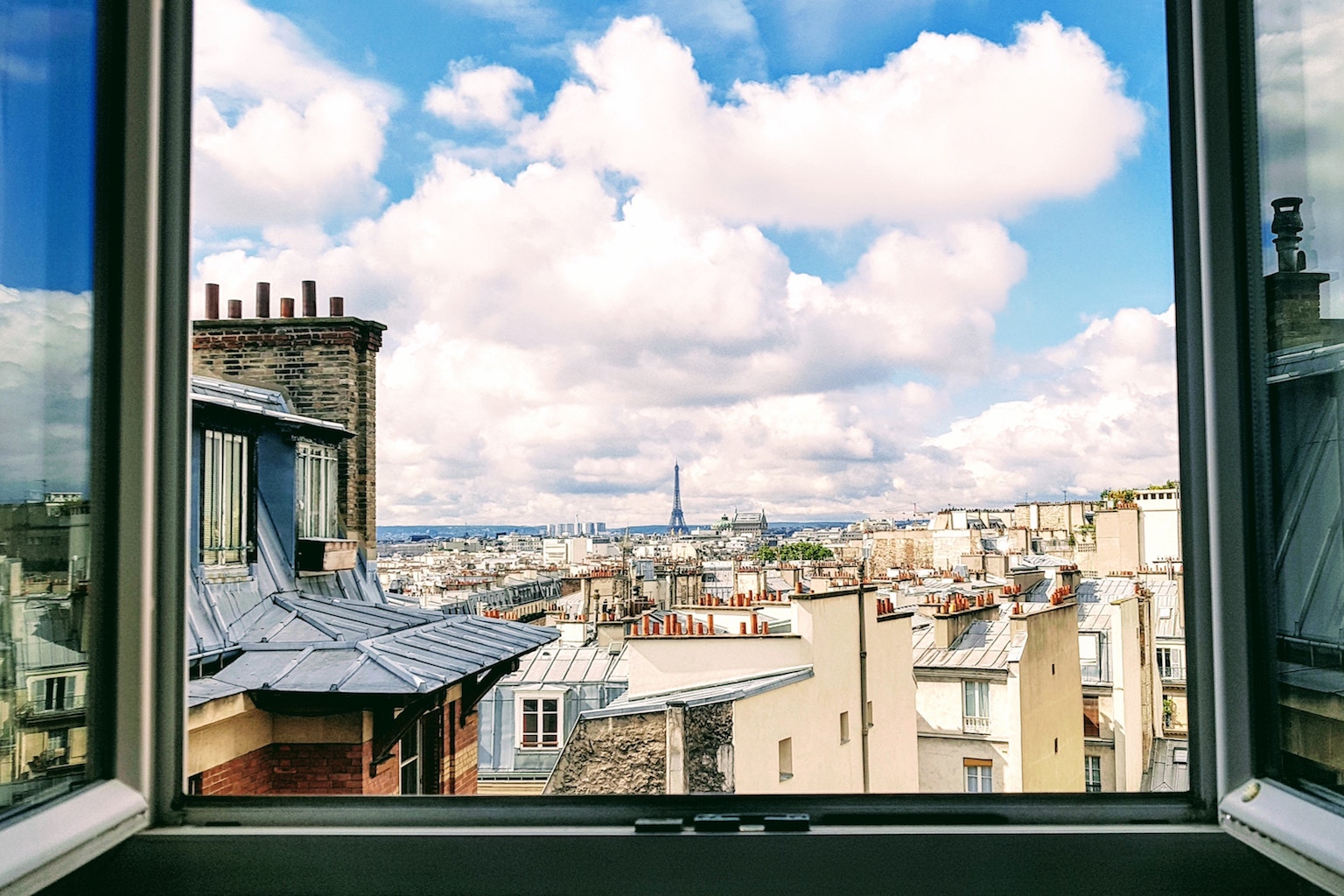 View from a window in Paris