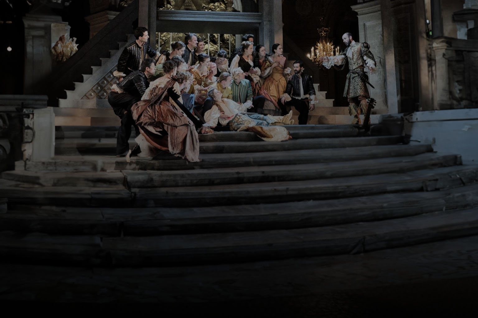 David et Jonathas à la Chapelle Royale de Versailles, Avec Marshall Pynkoski (mise en scène), Christian Lacroix (costumes) et Jeannette Lajeunesse Zingg (chorégraphie)